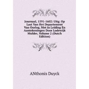   Door Lodewijk Mulder, Volume 2 (Dutch Edition) ANthonis Duyck Books