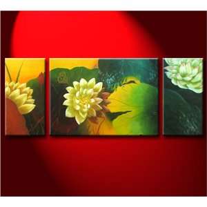  Abstract Art Zen Lotus Flower Feng Shui Oil Painting 751 