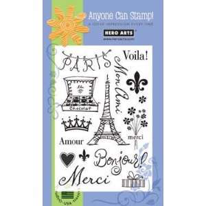  Hero Arts Paris Poly Clear Stamps Set By The Each: Arts 