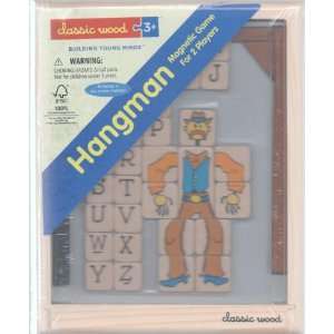  Classic Wood Hangman Magnetic Game Toys & Games