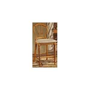  Set of 2 Wilshire Antique Pine Finish Counter Stools: Home & Kitchen