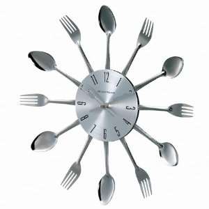  George Nelson Real Spoon and Fork Starburst Wall Clock 