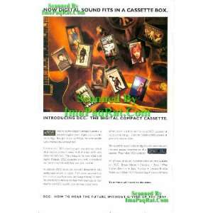 Introducting DCC Digital Compact cassettes Bon Jovi, U2, Bryan Adams 