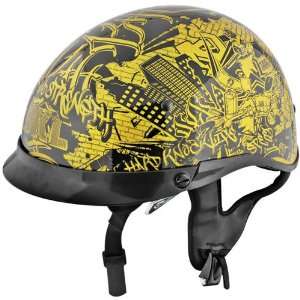   Speed & Stregth SS500 Hard Knock Life Half Helmet Gold SM Automotive