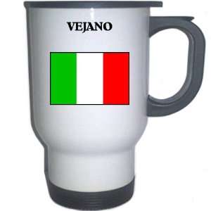  Italy (Italia)   VEJANO White Stainless Steel Mug 