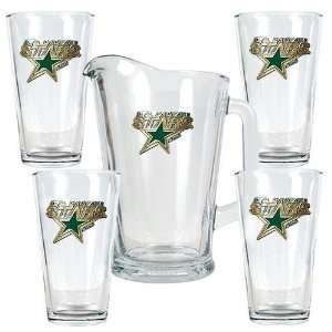  Dallas Stars NHL 4pc Pint Ale Glass & 60oz Pitcher Set 