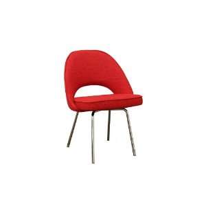  Modern Furniture  Mid Century Modern Red Twill Executive 