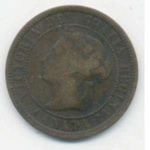  1888 Canada Large Cent Penny Coin KM#7 