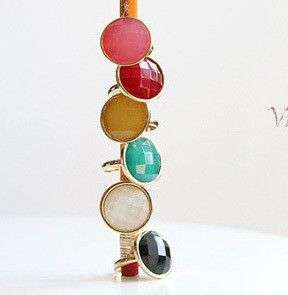 Fashion Alloy colorful stone Adjustable Ring