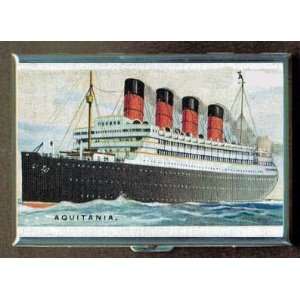  RMS AQUITANIA OCEAN LINER ID CIGARETTE CASE WALLET 