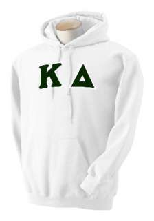 Kappa Delta   Tackle Twill Letters Hoodie   S 2XL  