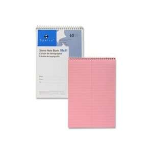  Sparco Pink Gregg Ruled Steno Notebook 60 Sheet(s)   Ruled 