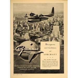  1948 Ad Grumman Mallard Airplane Plane New York City 