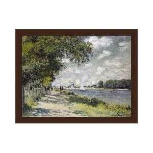  The Seine At Argenteuil Framed Canvas Giclee