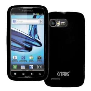  EMPIRE Motorola Atrix 2 Black Silicone Skin Case Cover 