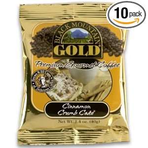 BLACK MOUNTIAN GOLD Coffee, Cinnamon Crumb Cake, 1.4 Ounce Frac Packs 