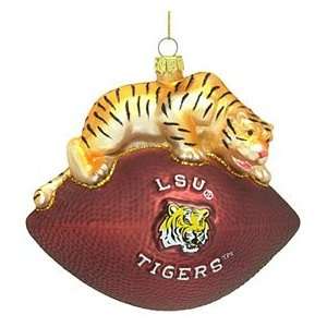  LSU Tigers Mascot Football Ornament