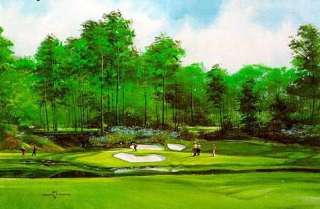 Greg Messier S/N Augusta Golf print AMEN CORNER  