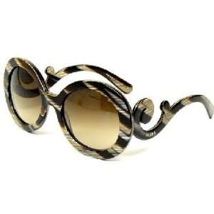 Prada Spr27n Marble Brown Gradient Sunglasses