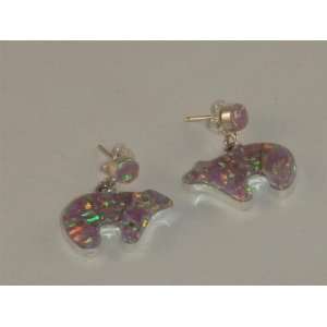  Navajo Indian Jewelry Opal Hoop Earrings   ER 0034 Sports 