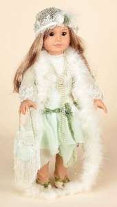 LIGHT GREEN ROARING 20S OUTFIT FOR AMERICAN GIRL DOLLS  