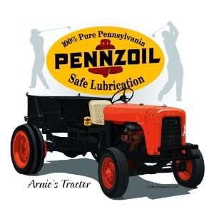  Arnies Tractor, Arnold Palmer Replica Golf Course Tractor 