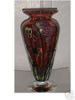 Vandermark Merritt Glass Studios Pansy Vase  