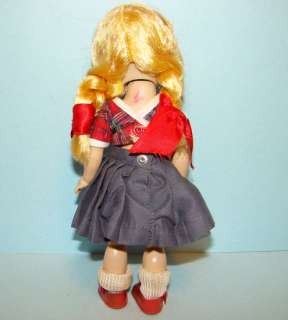 C1957 Vogue ML Ginny Doll Red Gray Plaid Outfit BKW Matches Jill 