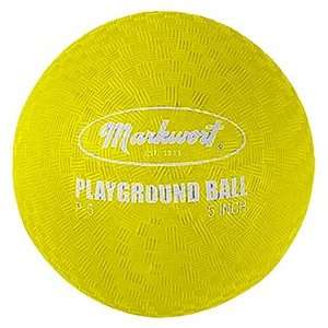  Markwort Assorted Color Playground Balls YELLOW 8.5 DIA 