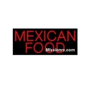  LED Sign, Mexican Food Sign, Red