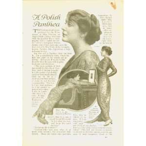  1914 Magazine Article Polish Actress Olga Petrova 