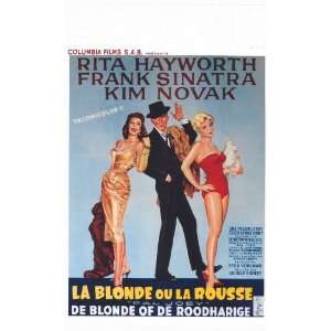   Belgian 14x22 Frank Sinatra Rita Hayworth Kim Novak