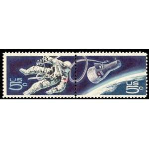 USA Space Stamps, 3 Blocks of 4 MNH Gemini 4, Pioneer, Mariner