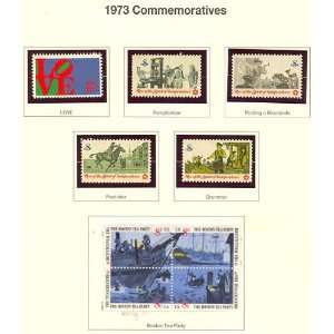  USA Commemorative Stamps Issued 1973 Boston Tea Party 