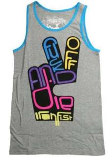  Peace Off Guys Tank Top in Charcoal by Iron Fist Clothing 