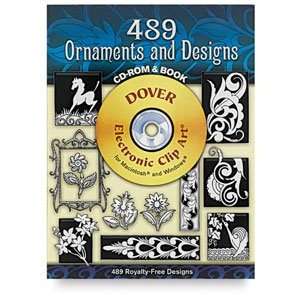  Dover Full Color Clip Art CD ROM   489 Ornament Designs 