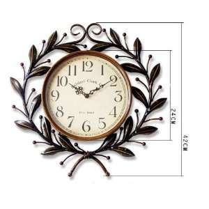  Europe and the olive branch wrought iron wall clock Europe 