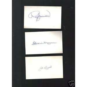  Joe Riggert Dodgers Red Sox signed autographed 3X5 JSA 
