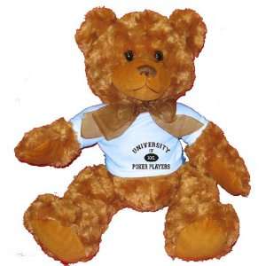   OF XXL POKER PLAYERS Plush Teddy Bear with BLUE T Shirt: Toys & Games