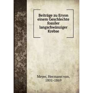   langschwÃ¤nziger Krebse Hermann von, 1801 1869 Meyer Books