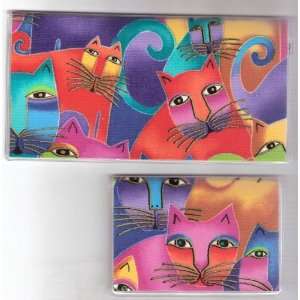   Debit Set Made with Laurel Burch Big Cat Faces Fabric: Everything Else