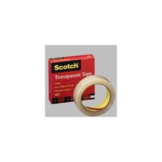  Scotch Transparent Tape 0.5 inches X 450 inches 12Rolls 