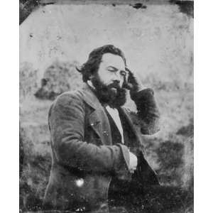  Melville Bell, half length portrait, seated facing right, head 