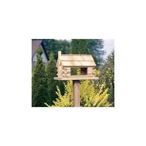  Amish Handcrafted Treated Log Cabin Feeder Everything 