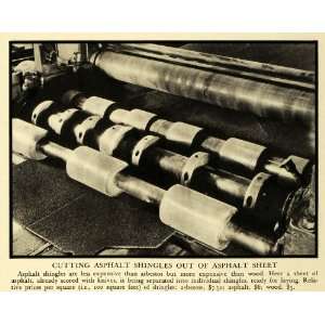  1934 Print Asphalt Shingles Sheet Roofing Material Johns 