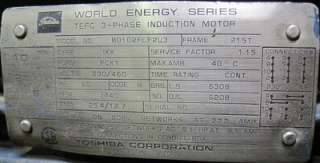Toshiba World Energy 10HP 3 Phase Motor B0102FLF2U3  