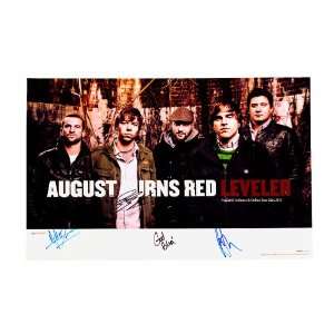  August Burns Red Autographed Warped Signed Poster & Video 