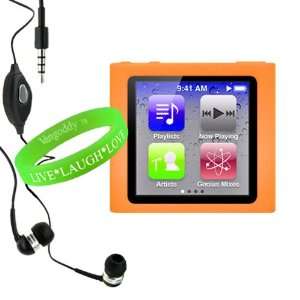  Premium Soft Orange Silicon Cover for Apple iPod Nano 6th 