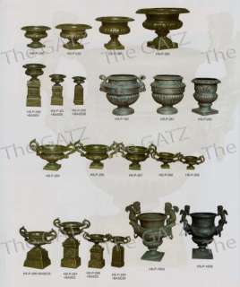 Container of Cast Iron Urns Wholesale  