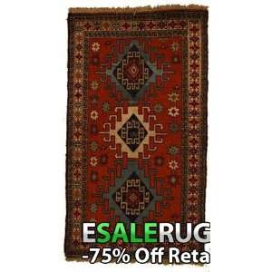  6 3 x 3 7 Ghoochan Hand Knotted Persian rug: Home 